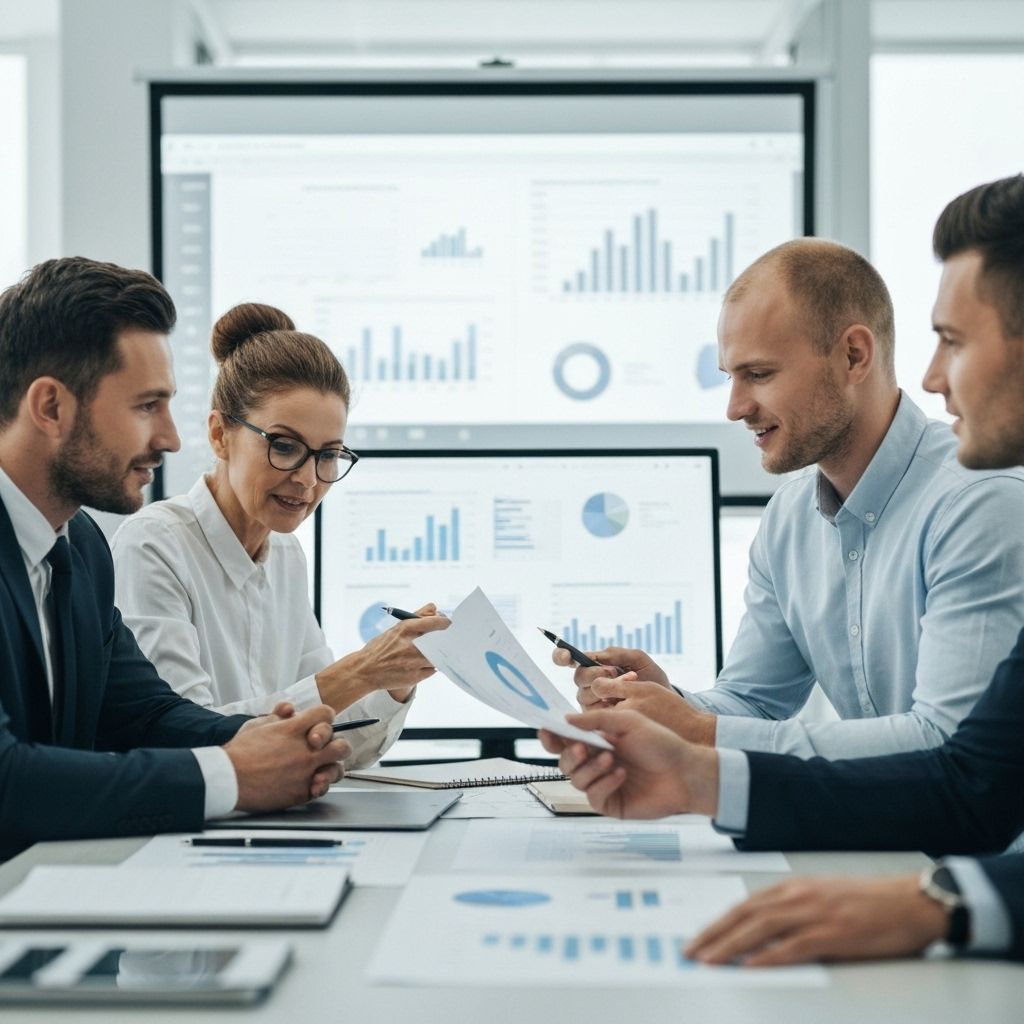 Financial team collaboration